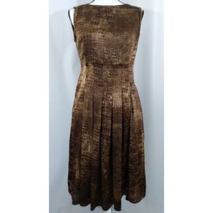 Jones New York Size 4 Dress Sleeveless Snake Print